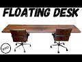 DIY FLOATING DESK // WALL MOUNTED DESK