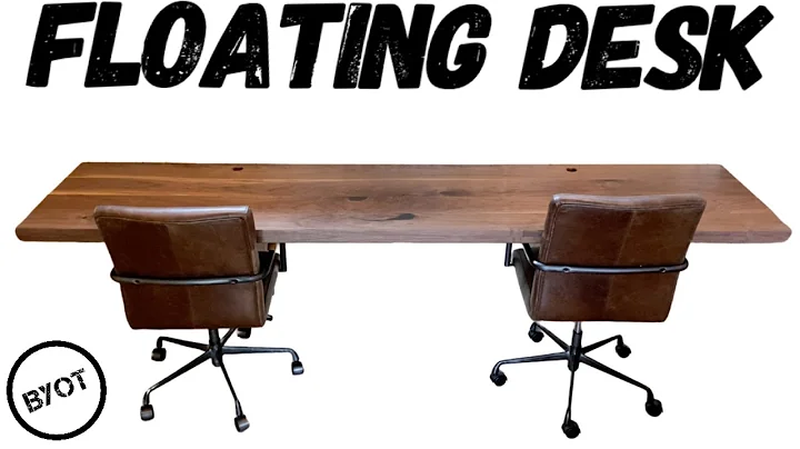 DIY FLOATING DESK // WALL MOUNTED DESK