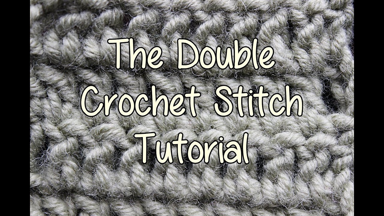 How to crochet the Double Crochet Stitch - Basic Crochet Lessons