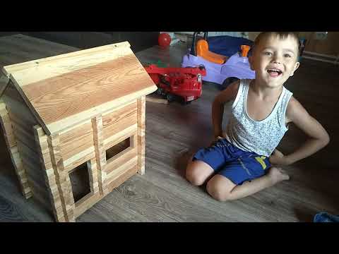 Как сделать самому конструктор деревянный домик