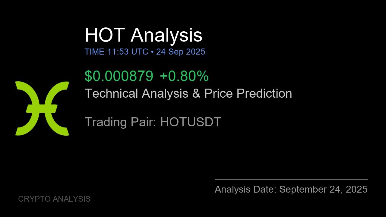 HOT (HOTUSDT) Technical Analysis - Price Prediction & Buy or Sell September 24, 2025