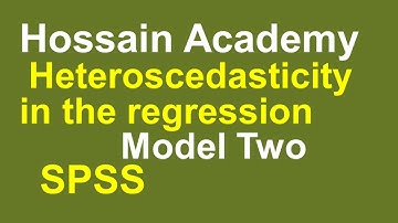Heteroscedasticity in the regression. Model Two. SPSS