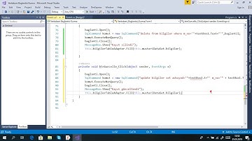 C# Form  Dersleri-96 Veritabanındaki Kayıtları Güncelleme(Update)
