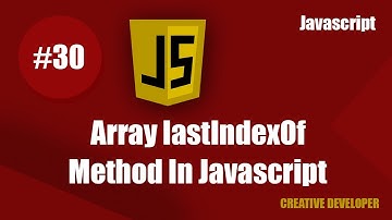 Array lastIndesOf method in javascript || Javascript lastIndexOf method || Javascript || Course