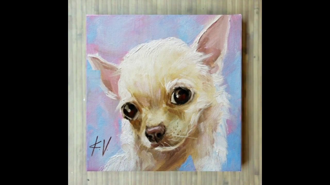 Картины по номерам чихуахуа на холсте