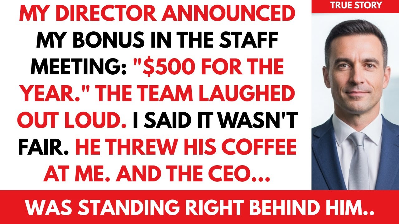 Он объявил о моей годовой премии в 500 долларов, команда рассмеялась, я возразил… он швырнул кофе...