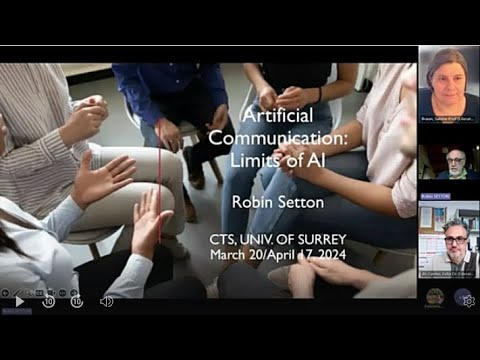 Professor Robin Setton - Artificial Communication: limits of AI