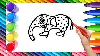 Download lagu How To Draw cute Lirili Larila Drawing, Painting & Coloring For Kids and Toddlers_ Child Art🌈🎨 🐋