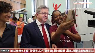 Jean-Luc Mélenchon a voté ce matin pour le 2e tour des élections législatives à Marseille