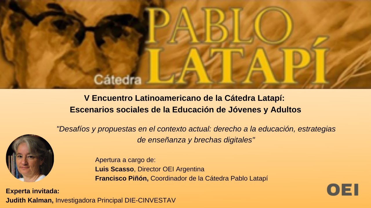 V Encuentro Latinoamericano de la Cátedra Pablo Latapí - YouTube