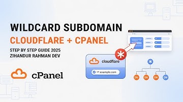 How to Create Wildcard Subdomain in Cloudflare & cPanel | Step-by-Step DNS Setup Guide (2025)