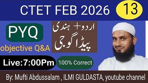 CTET URDU pedagogy Live classes