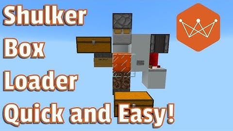 Minecraft Shulker Box Loader Compact and Easy to Build