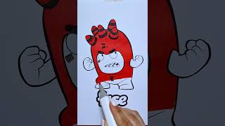 Halaman Mewarnai Oddbods Fuse #celana pendek #pendek #oddbods
