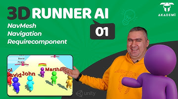 Panteon Akademi | 3D Runner AI | Proje #4 | NavMesh | Navigation | Requirecomponent | #1