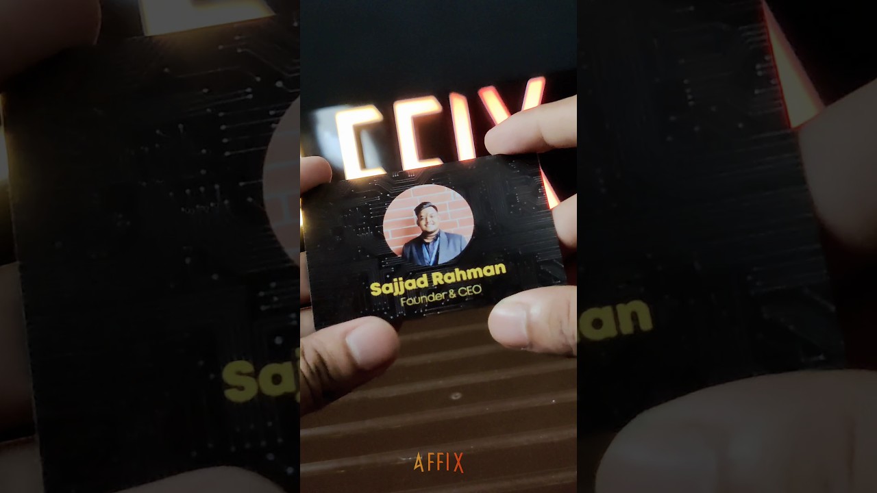 Upgrade to the AFFIX CARD and make a lasting impression ✨