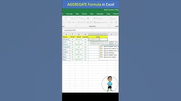AGGREGATE Formula in Excel #excel #exceltips #exceltutorial #msexcel #microsoftexcel #developer