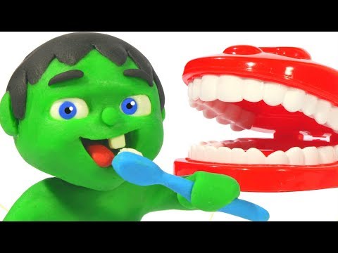 superhero-babies-wash-their-teeth-❤-superhero-babies-play-doh-cartoons-for-kids