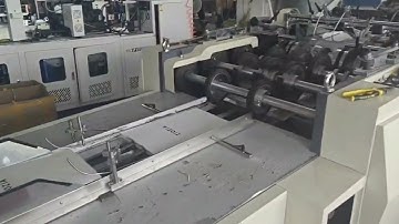 Sheet-fed paper bag making machine- double top folding version