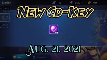 New Cd-Key - Aug. 21, 2021 (500 Diamonds) | MLA Gameplay