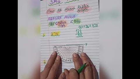 How to draw Reflex Angle with Protractor