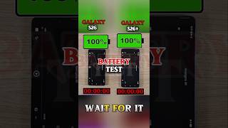 ⚡ Galaxy S26 vs Galaxy S26+ Battery Drain Test! 🔋🔥
