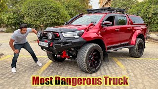 India's Most Loaded Truck with 30 Lakhs of OffRoad Accessories  Toyota Hilux Modified