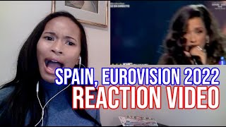 REACTION SPAIN #EUROVISION 2022: Chanel, "SloMo" [Alesia Michelle]