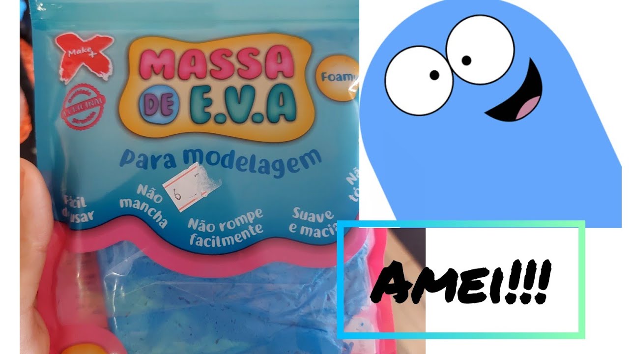 Usei a massinha de Eva pela primeira vez 