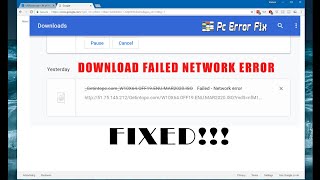 fixing download failed network error on google chrome (2023 new) | working tutorial | pc error fix