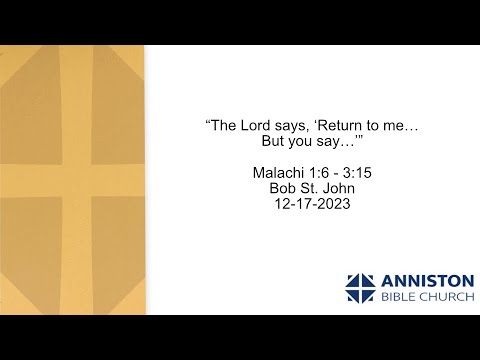 The Lord says   Return to me