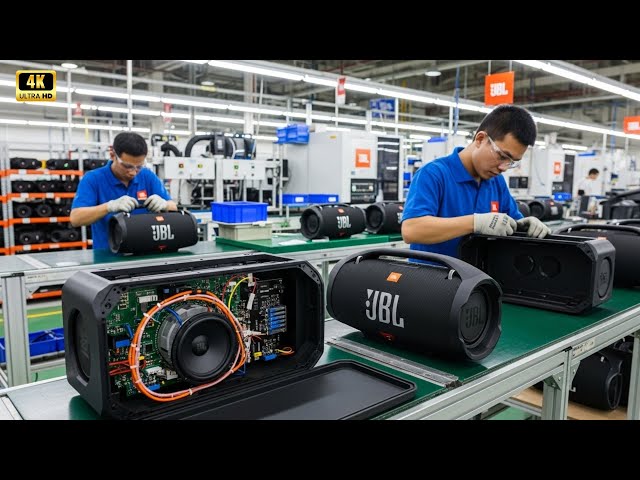 Inside the JBL speaker factory: The JBL BOOMBOX 2 Bluetooth speaker production process