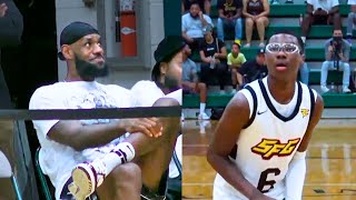 Bryce James Shows ELITE Talent In Front Of LeBron 🔥