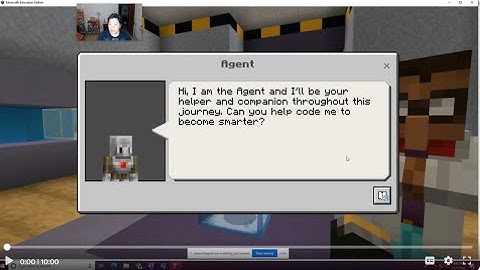Minecraft EE- Python Walkthrough, Lesson 5- Loops Code the Agent, Activity 1, Tasks 1 & 2