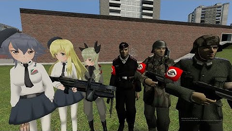 Anzio high school VS Germany WW2 Soldiers (GMOD Npc battle)