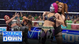 WWE 2K23 SMACKDOWN TRIPLE THREAT TORNADO TAG - WINNERS FACE CEO’N’GLOW AT ROYAL RUMBLE