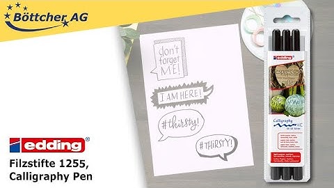Filzstifte Edding 1255, Calligraphy Pen