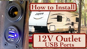 Bedroom Nightstand How to Install 12 Volt Outlet & USB Charging Ports on a NEW Travel Trailer Jayco