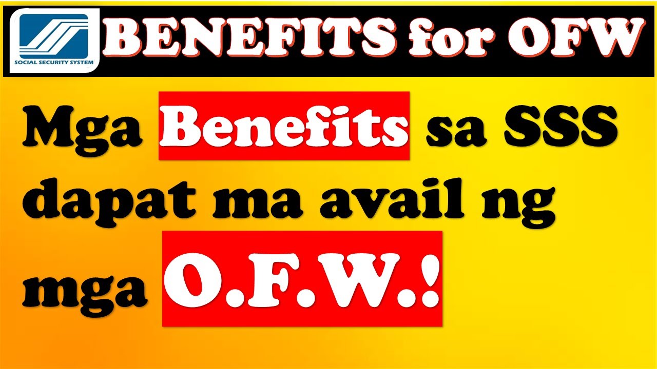 🔴 SSS Benefits for OFW 2024