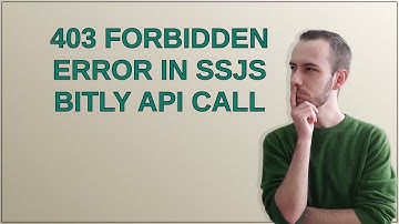 Salesforce: 403 Forbidden Error in SSJS Bitly API Call