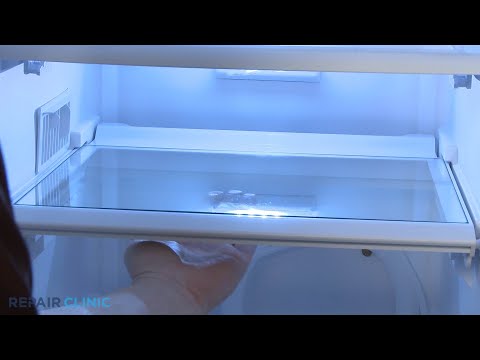 Crisper Drawer Shelf Glass - Whirlpool Barracuda Refrigerator (Model WRS325FDAM04)
