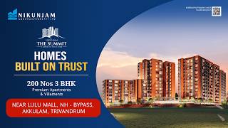 Nikunjam The Summit Trivandrum | 3 BHK Apartments & Villaments | Work in Progress