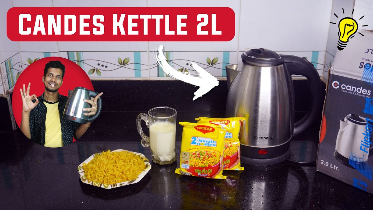₹312 Candes Boiler 2L Electric Kettle Demo Milk Boil, Maggi in