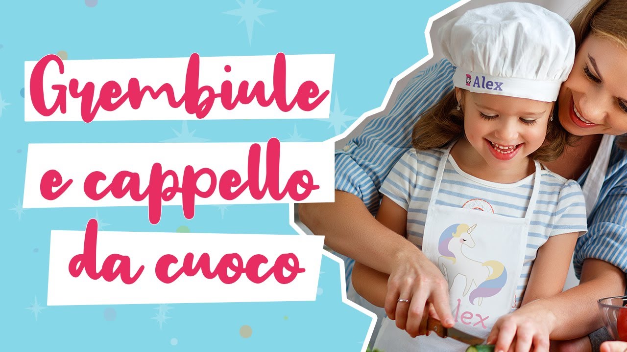 Grembiule da cucina e cappello da cuoco personalizzati - Stikets