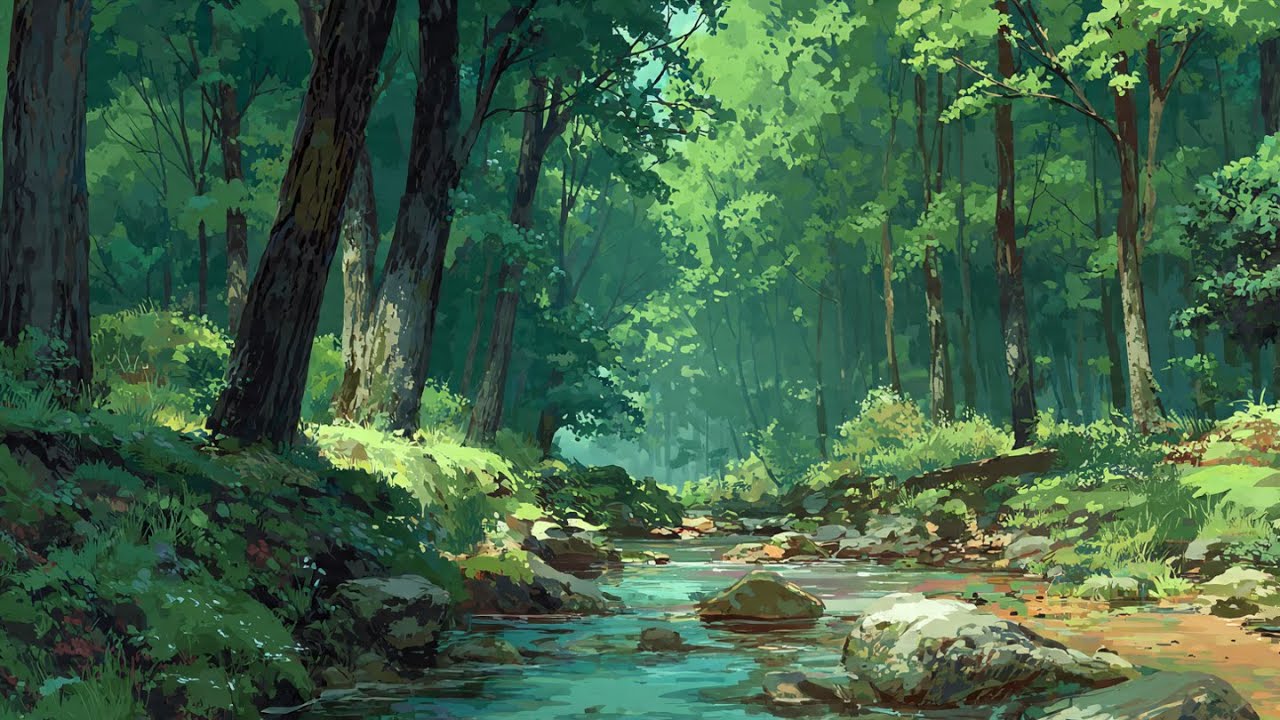 Whispering Breeze: ambient, new age, meditation music, and distant bird calls; tuned to 432 hz