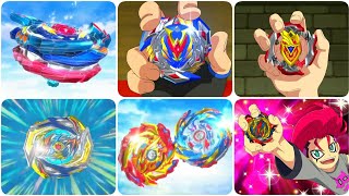 All Protagonists Beyblade Creations, Upgrades in Beyblade Burst S1-S6