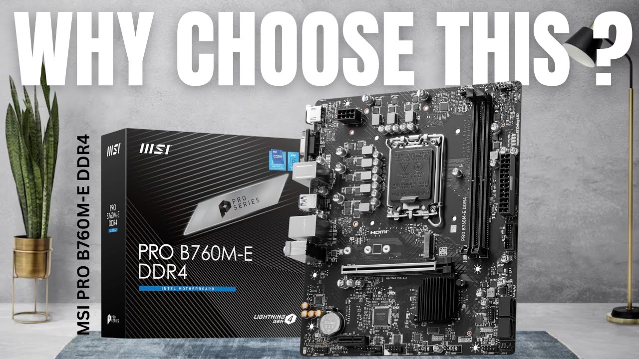 Best Value 12th,13th,14 gen MSI PRO B760M-E DDR4 Motherboard Under