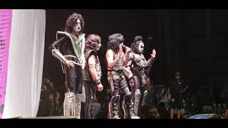 Rock legends Kiss are forced to cancel West Palm Beach Florida show due to severe thunder storms