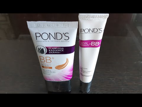 Ponds flawless radiance derma BB+ cream vs Ponds white beauty BB+ cream review, BB cream in india
