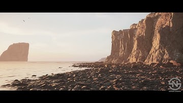 Unreal Engine 5 | Sunset Beach Environment Scene | PJ 01